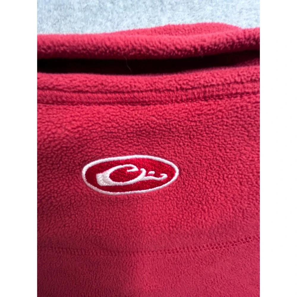 Drake Waterfowl Arkansas Razorbacks Fleece Quarter Zip Pullover Red Mens XL